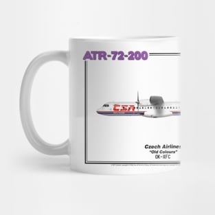 Avions de Transport Régional 72-200 - Czech Airlines "Old Colours" (Art Print) Mug